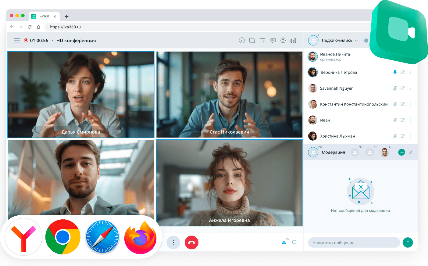 Кроссплатформенность IVA 360